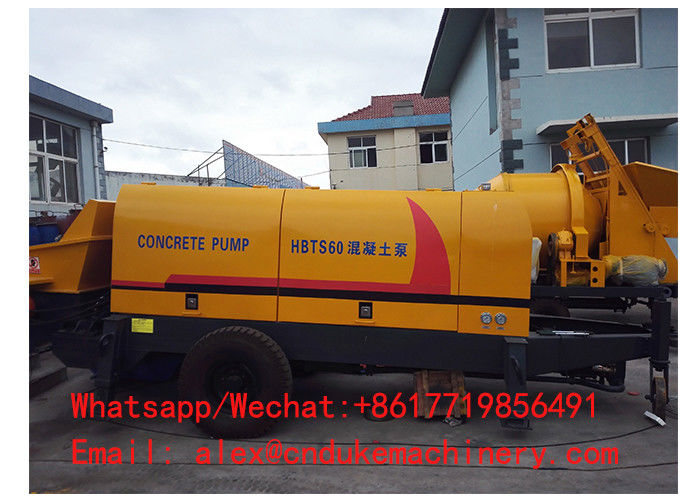 China hot sale electromotor driven HBTS60 big aggregate concrete pump