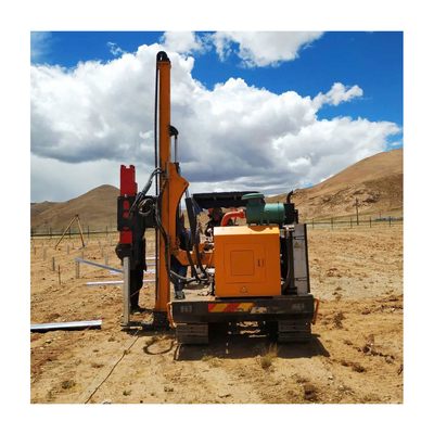 Tipo multifuncional conductor de la correa eslabonada DKR526 de pila solar fotovoltaico del martillo hidráulico