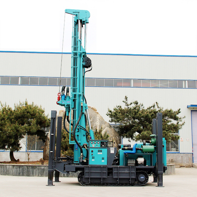 Perforación bien hidráulica portátil Rig Equipment For Sale del agua subterránea de la correa eslabonada del duque los 380m